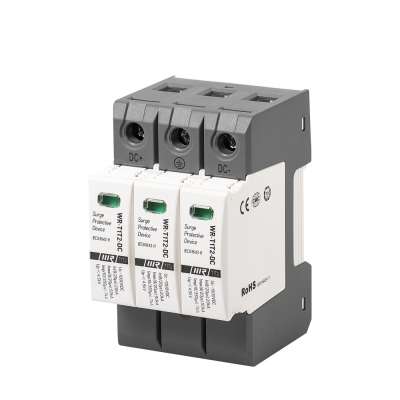 CE 3P 600V 1200V Surge Protection Device PV DC Solar Surge Protector Device